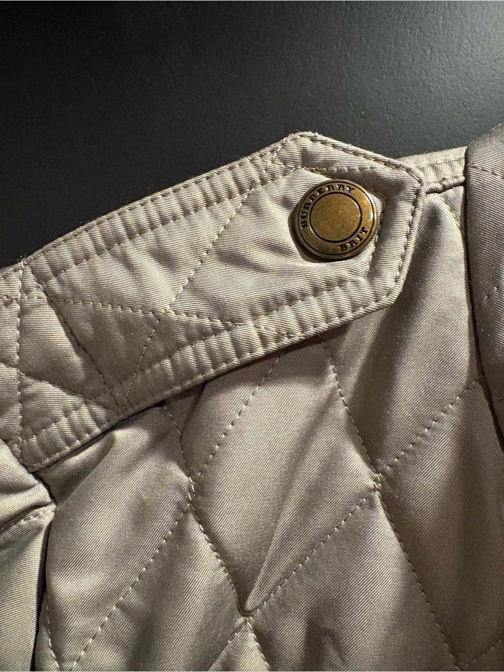 Burberry Britt nova check Quilted Women's Jacket in olive green large - Picture 3 of 13